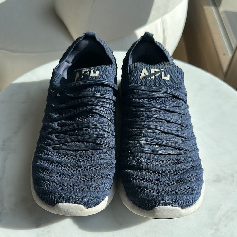 APL Dark Blue Knit Athletic Shoes